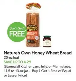 Publix Nature's Own Honey Wheat Bread offer