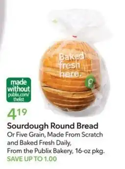 Publix Publix Sourdough Round Bread offer
