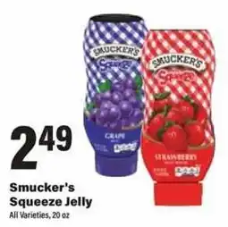 Big Y Smucker's Squeeze Jelly offer