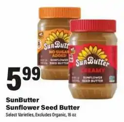 Big Y Sunbutter sunflower seed butter offer
