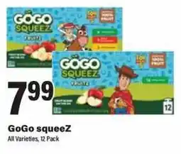 Big Y Gogo squeezeZ offer