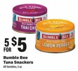 Big Y Bumble Bee Tuna Snackers offer