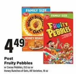 Big Y Post Fruity Pebbles offer