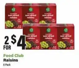 Big Y Food Club Raisins offer