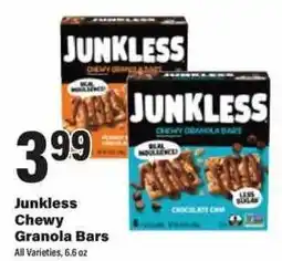 Big Y Junkless Chewy Granola Bars offer
