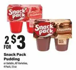 Big Y Snack Pack Pudding offer