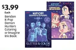 Aldi Bendon K-Pop Demon Hunters Coloring or Imagine Ink Book offer