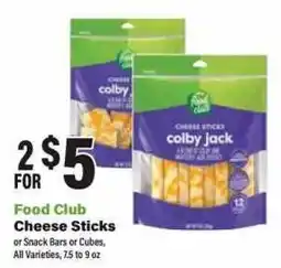 Big Y Food Club Cheese Sticks offer