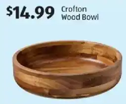 Aldi Crofton Wood Bowl offer
