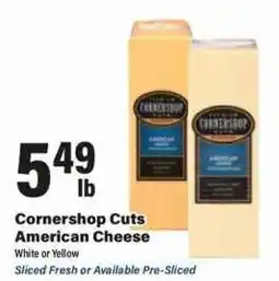 Big Y Cornershop Cuts American Cheese offer
