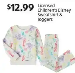 Aldi Licensed Children's Disney Sweatshirt & Joggers offer