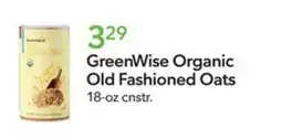 Publix GreenWise Organic Old Fashioned Oats offer