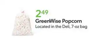Publix GreenWise Popcorn offer
