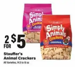 Big Y Stauffer's Animal Crackers offer