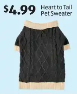 Aldi Heart to Tail Pet Sweater offer