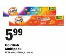 Big Y Goldfish Multipack offer