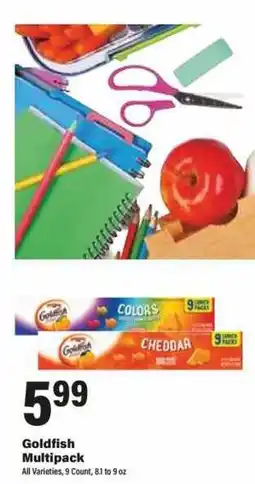 Big Y Goldfish Multipack offer