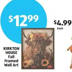 Aldi Kirkton House Fall Framed Wall Art offer