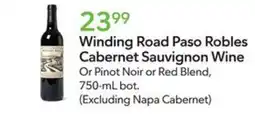 Publix Winding Road Paso Robles Cabernet Sauvignon Wine offer