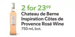 Publix Chateau de Berne Inspiration Cotes de Provence Rosé Wine offer