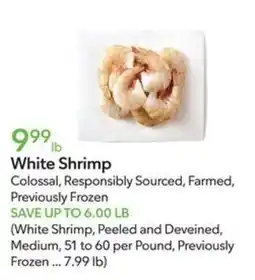 Publix White Shrimp offer