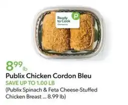 Publix Publix Chicken Cordon Bleu offer