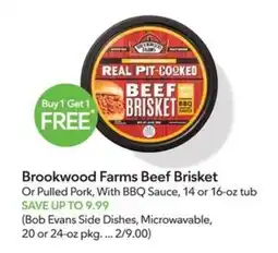 Publix Brookwood Farms Beef Brisket Or Pulled Pork With BBQ Sauce offer