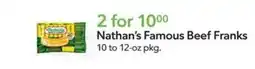 Publix Nathan's Famous Beef Franks offer