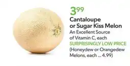 Publix Cantaloupe or Sugar Kiss Melon offer