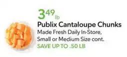 Publix Publix cantaloupe chunks offer