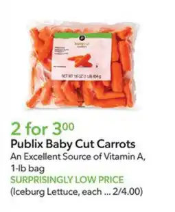 Publix Publix Baby Cut Carrots offer