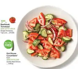 Publix Hot House Cucumbers offer