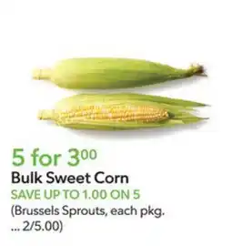 Publix Bulk Sweet Corn offer