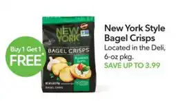 Publix New York Style Bagel Crisps offer