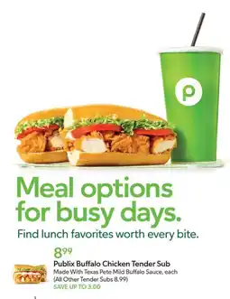 Publix Publix Buffalo Chicken Tender Sub offer