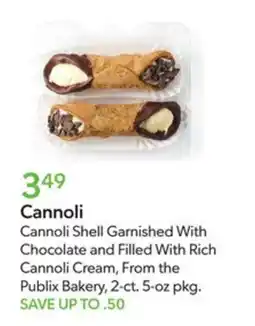 Publix Publix Bakery Cannoli offer