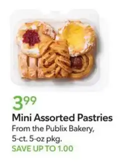 Publix Publix Bakery Mini Assorted Pastries offer