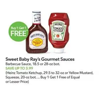 Publix Sweet Baby Ray's Gourmet Sauces offer