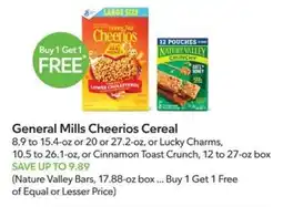 Publix General Mills Cheerios Cereal offer