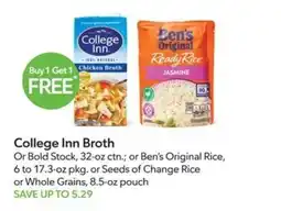 Publix College Inn Broth or Ben's Original Rice offer