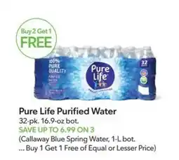 Publix Pure Life Purified Water offer