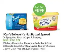 Publix I Can't Believe It's Not Butter! Spread offer