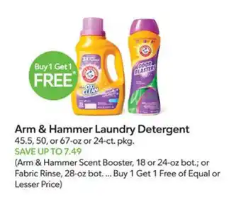 Publix Arm & Hammer Laundry Detergent offer