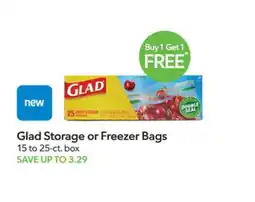 Publix Glad Storage or Freezer Bags offer