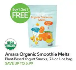 Publix Amara Organic Smoothie Melts offer