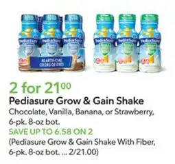 Publix Pediasure Grow & Gain Shake offer