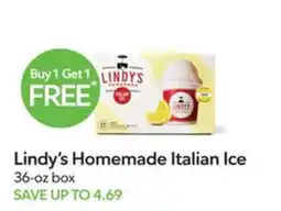 Publix Lindy's Homemade Italian Ice offer