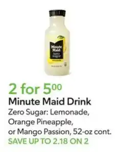 Publix Minute Maid Drink offer