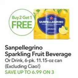 Publix Sanpellegrino Sparkling Fruit Beverage offer