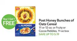 Publix Post Honey Bunches of Oats Cereal offer